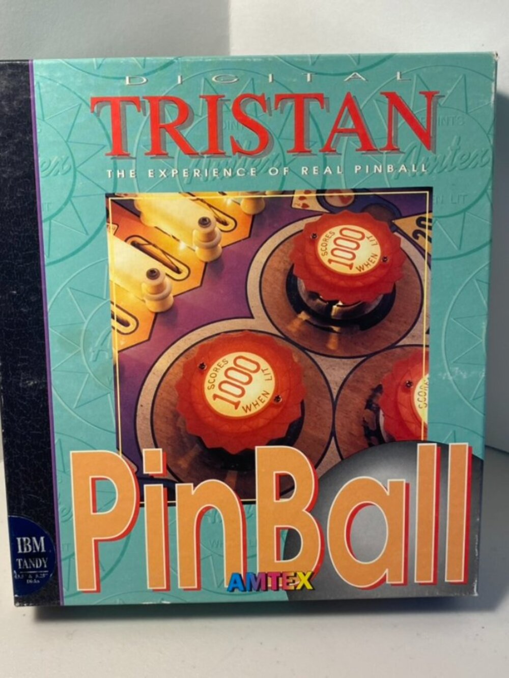 Tristan Digital Pinball (PC, 1992, AMTEX) Big Box + 3.5" + 5.25" Disks | No Ball